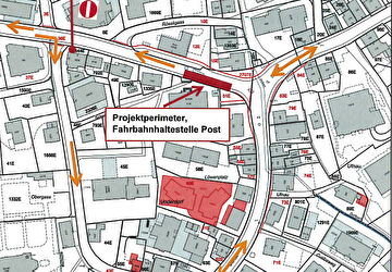 Bushaltestelle Post wird saniert