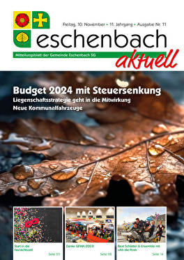 Ausgabe 11-23 «Eschenbach aktuell» (10.11.2023)