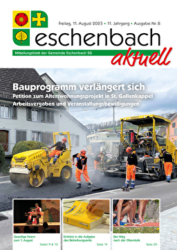 Ausgabe 08-23 «Eschenbach aktuell» (11.08.2023)