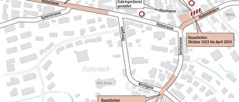Dorfkerngestaltung Eschenbach - Bauphasen