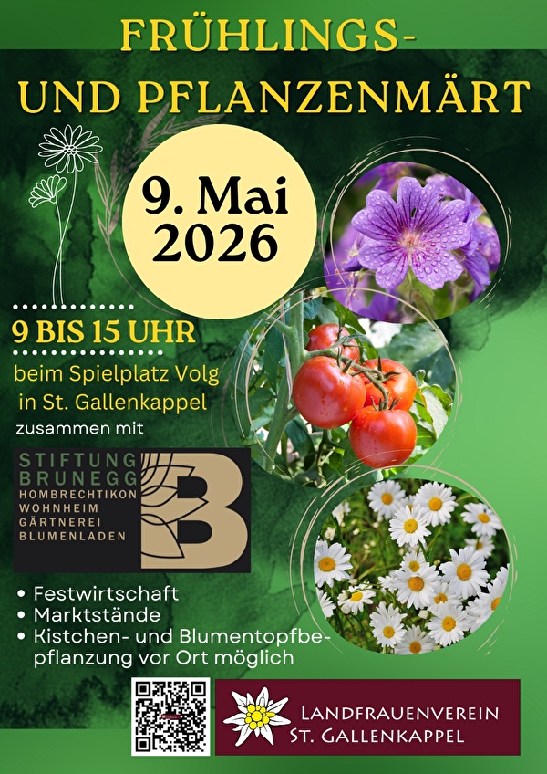 Flyer Frühlings- und Pflanzenmärt 2026