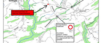 Leitungsersatz Wasserleitung Feldli, in Rüterswil, Gemeinde Eschenbach SG Strassensperrung Hintermülistrasse vom 28.10.2024 - 22.11.2024