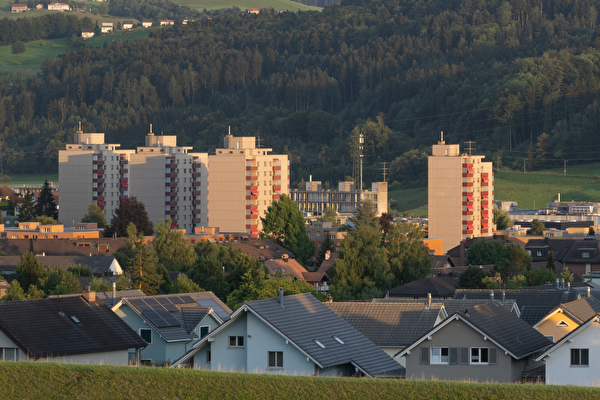 Hochhäuser im Gossauer Mettendorf