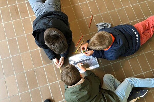 Schüler am Workshop