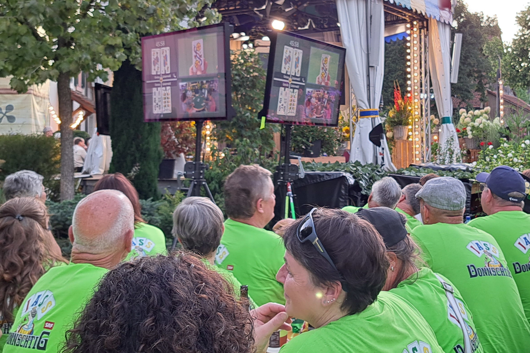 Gossauer Fans in Therwil am 10. August 2023