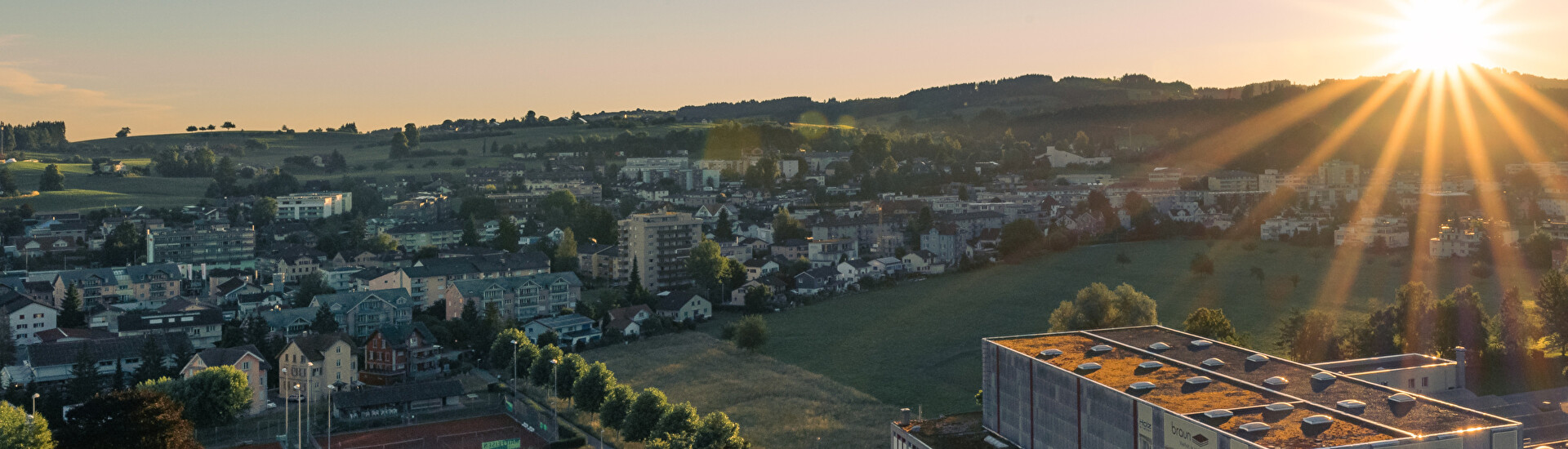 Sonnenaufgang über Gossau