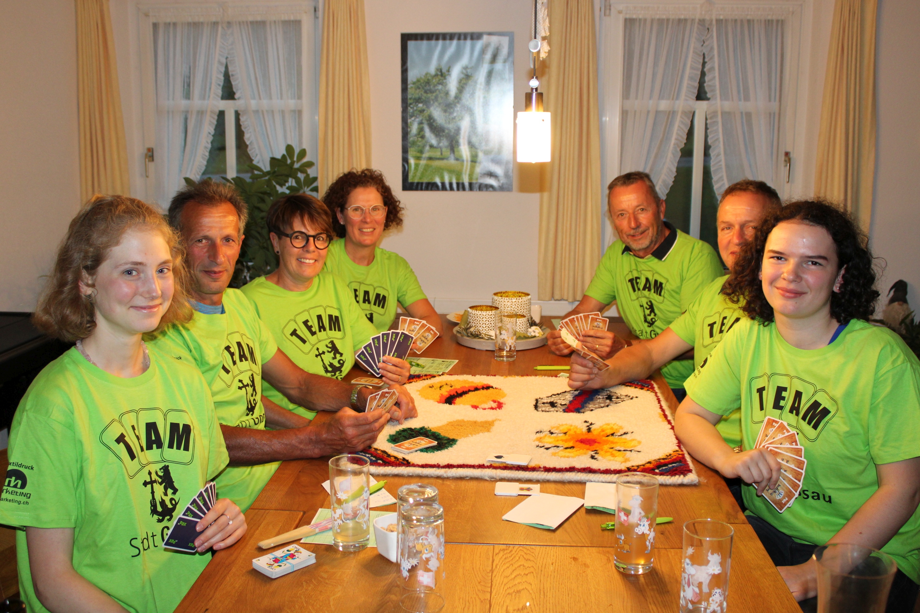 Team Gossau nach dem Abschlusstraining