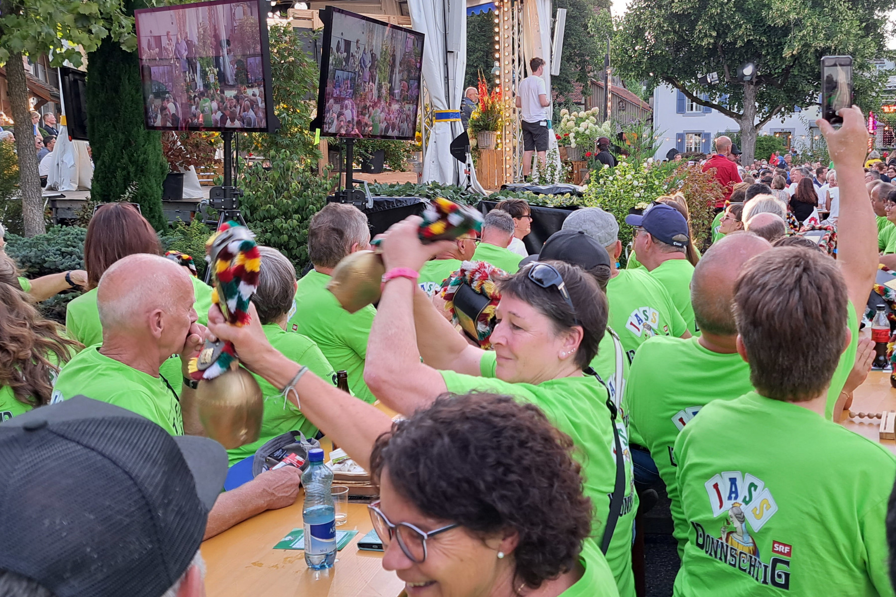 Gossauer Fans in Therwil am 10. August 2023