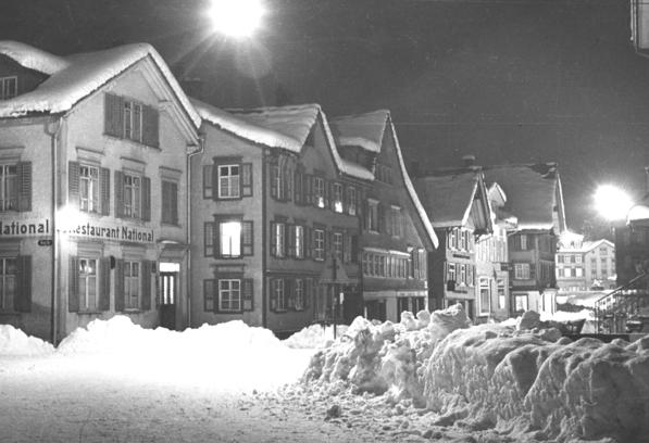 Diese Winteraufnahme an der Herisauerstrasse entstand im Jahr 1964.