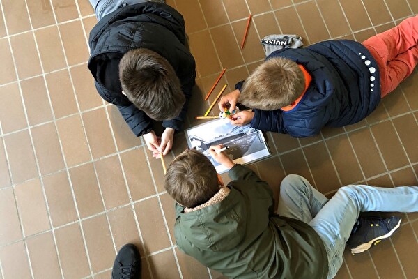 Schüler am Workshop