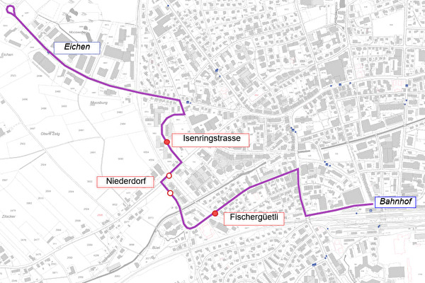 Plan Linienführung