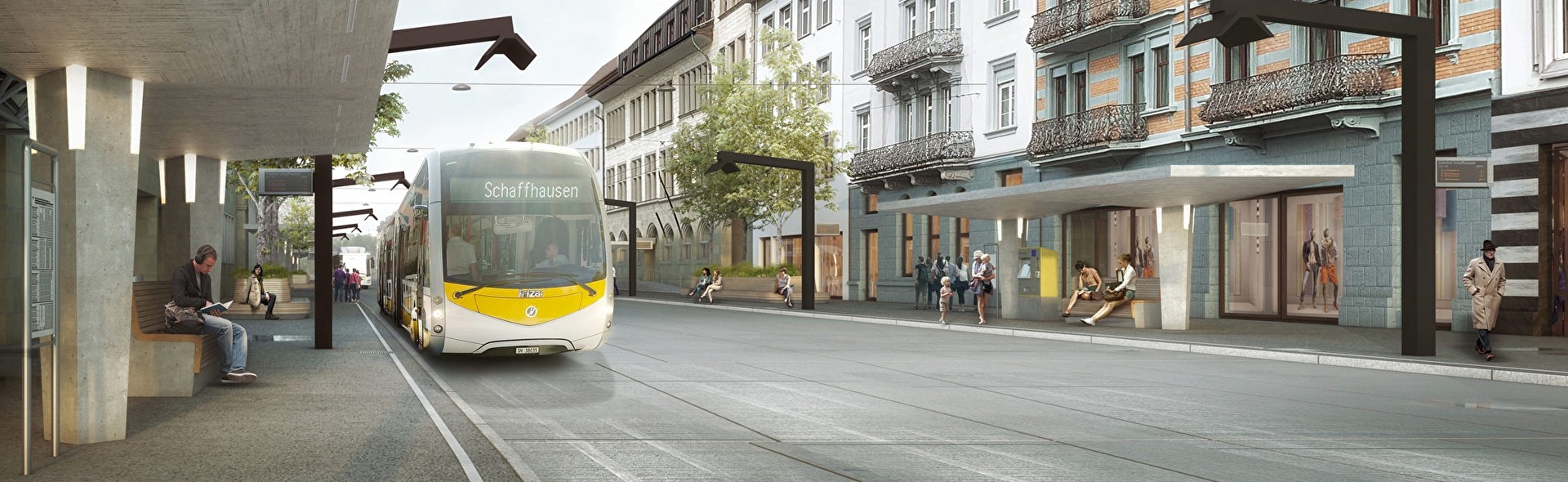 Visualisierung Bahnhofstrasse Schaffhausen