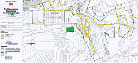 Erschliessungsplan Teil Süd der Gemeinde Seewen SO