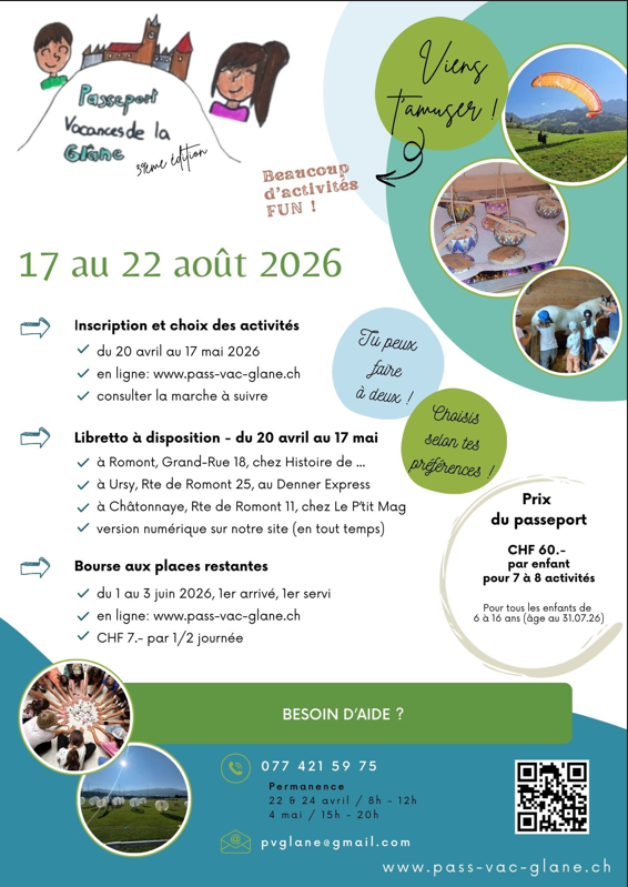 Affiche Passeport Glâne 2026