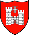 Armoiries de la Ville de Romont (château avec croix)