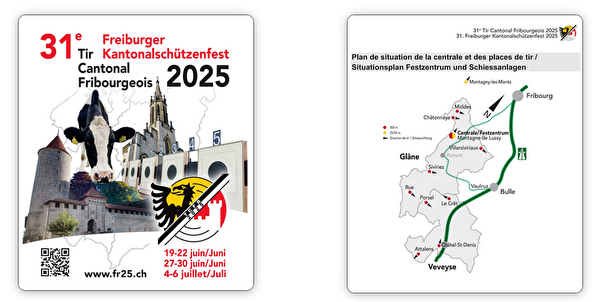 Flyer événement avec plan de situation
