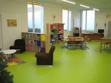 Intérieur des locaux de l'accueil extrascolaire