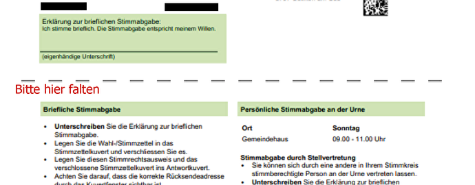 Stimmrechtsausweis