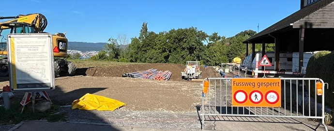 Fussweg gesperrt