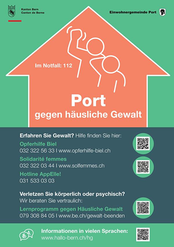 Notfallnummern gegen häusliche Gewalt.