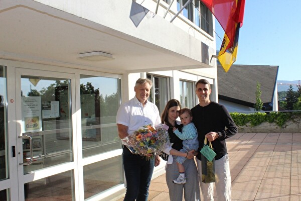 Begrüssung 4000. Einwohner