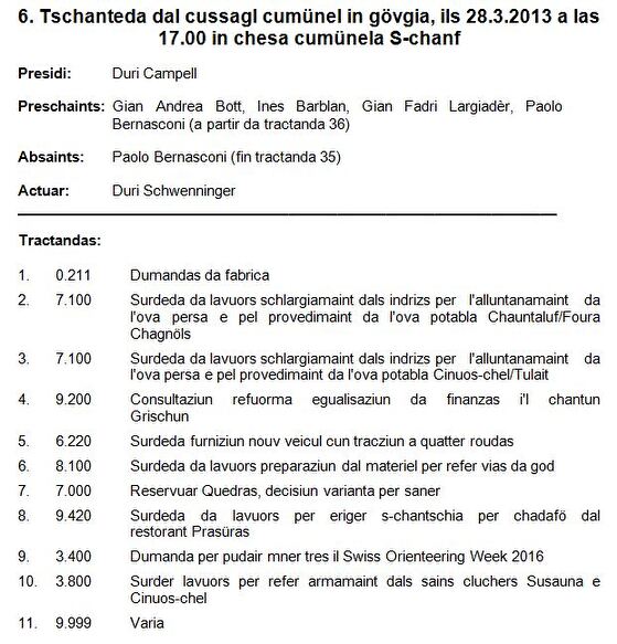 Protocol 28.03.2013