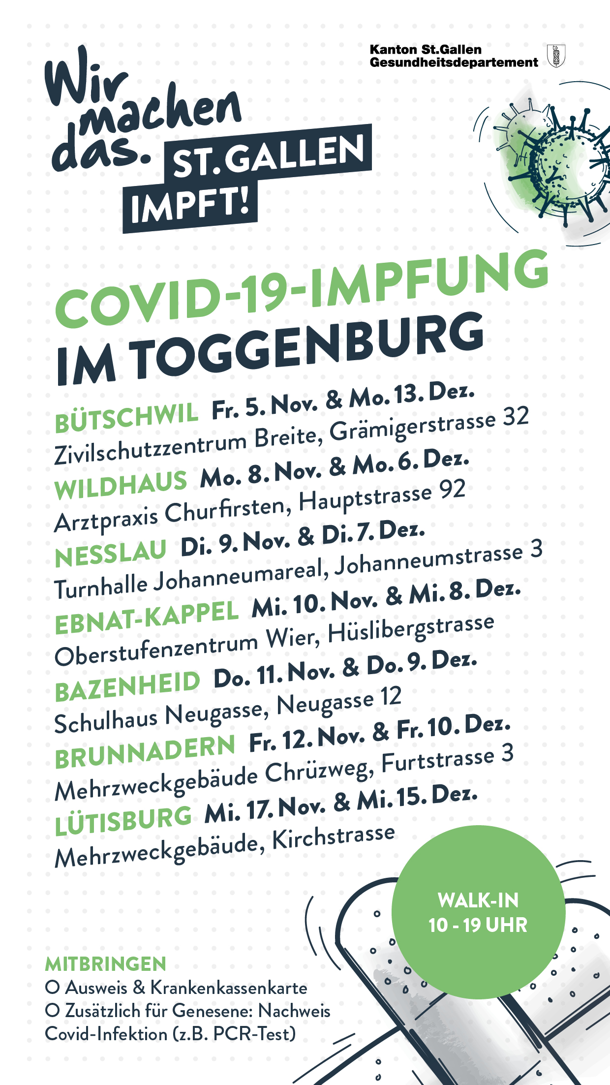 Covid-19 Impfung Toggenburg
