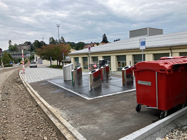 Neu errichtete Sammelstelle Landhaus