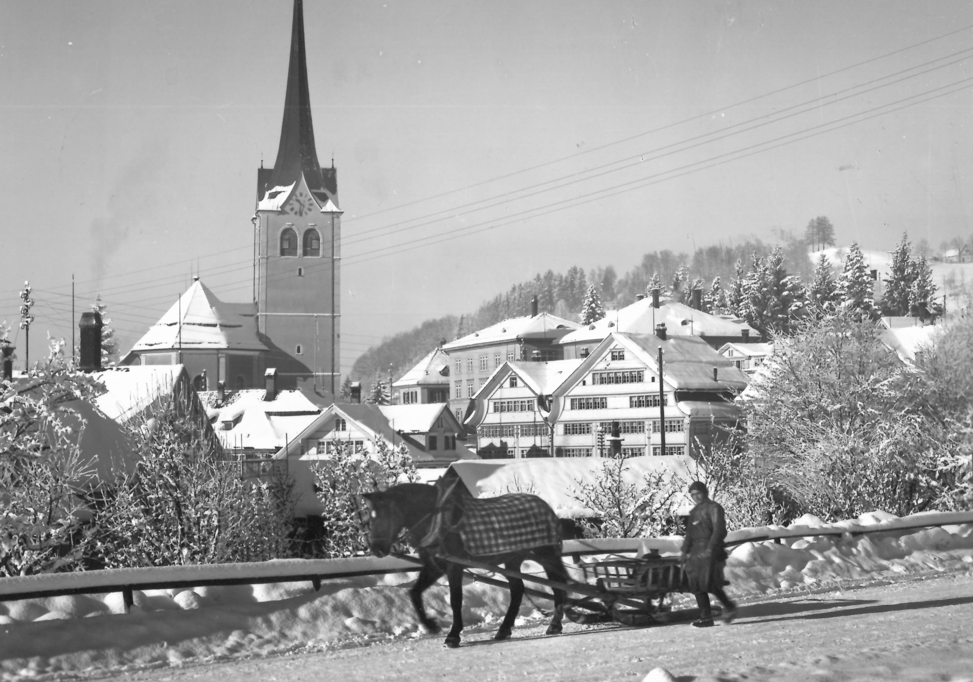 Dorfzentrum, 1950