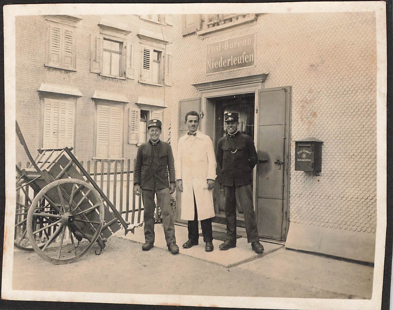 Poststelle Niederteufen, um 1920