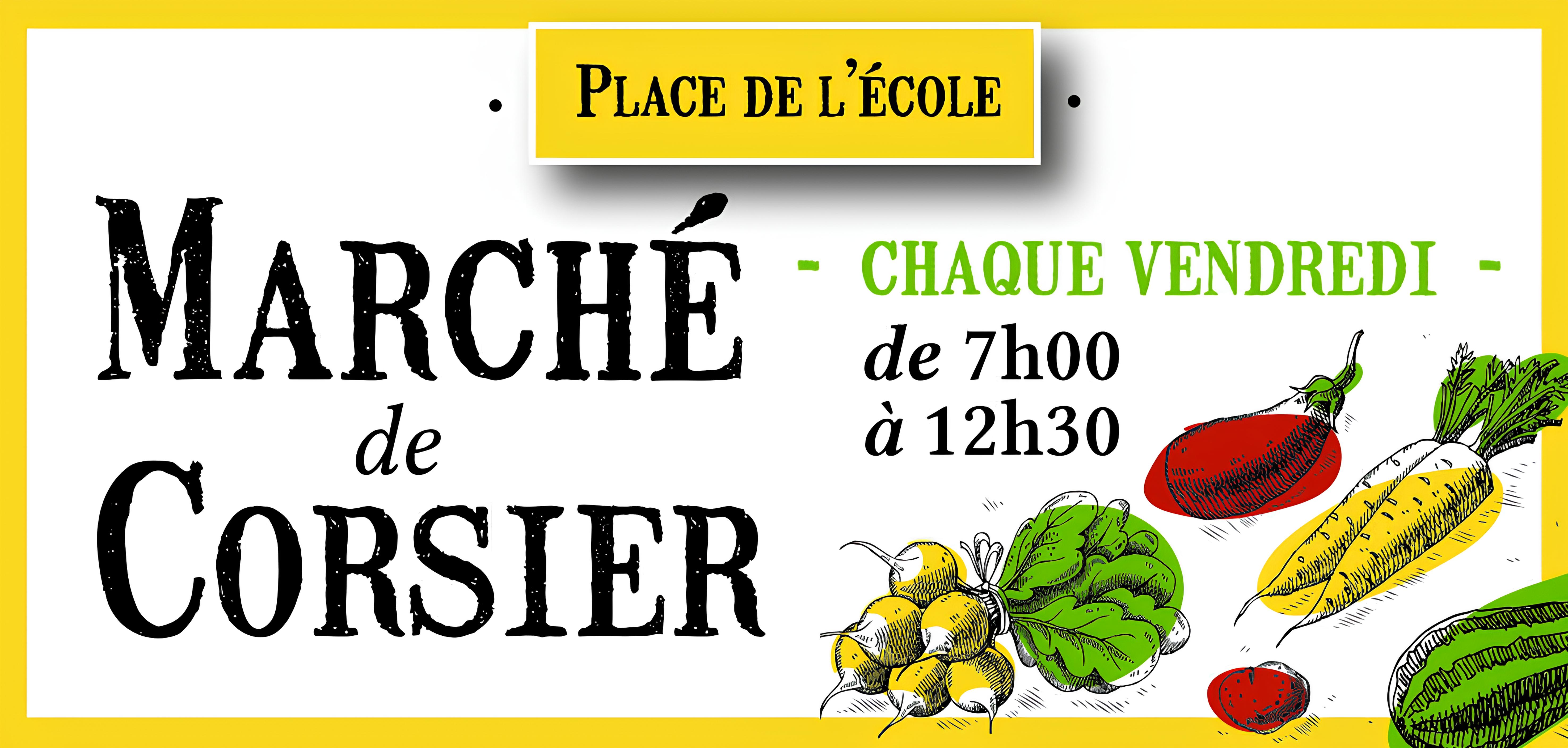 Affiche du Marché de Corsier