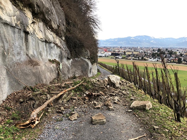Felssturz Grüeziweg