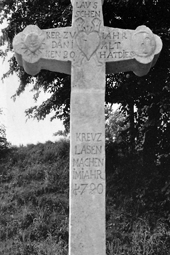 Kreuz von 1790, Hohle Gasse unten