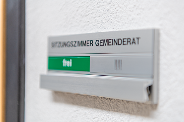 Schild Sitzungszimmer Gemeinderat