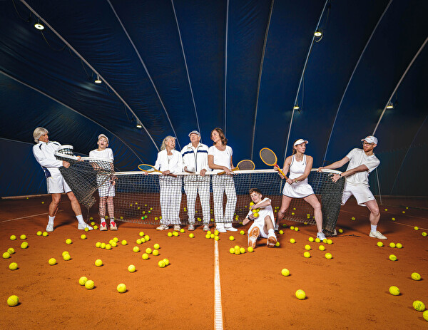 Für das Februarbild hat sich der Tennisclub in Szene gesetzt.
