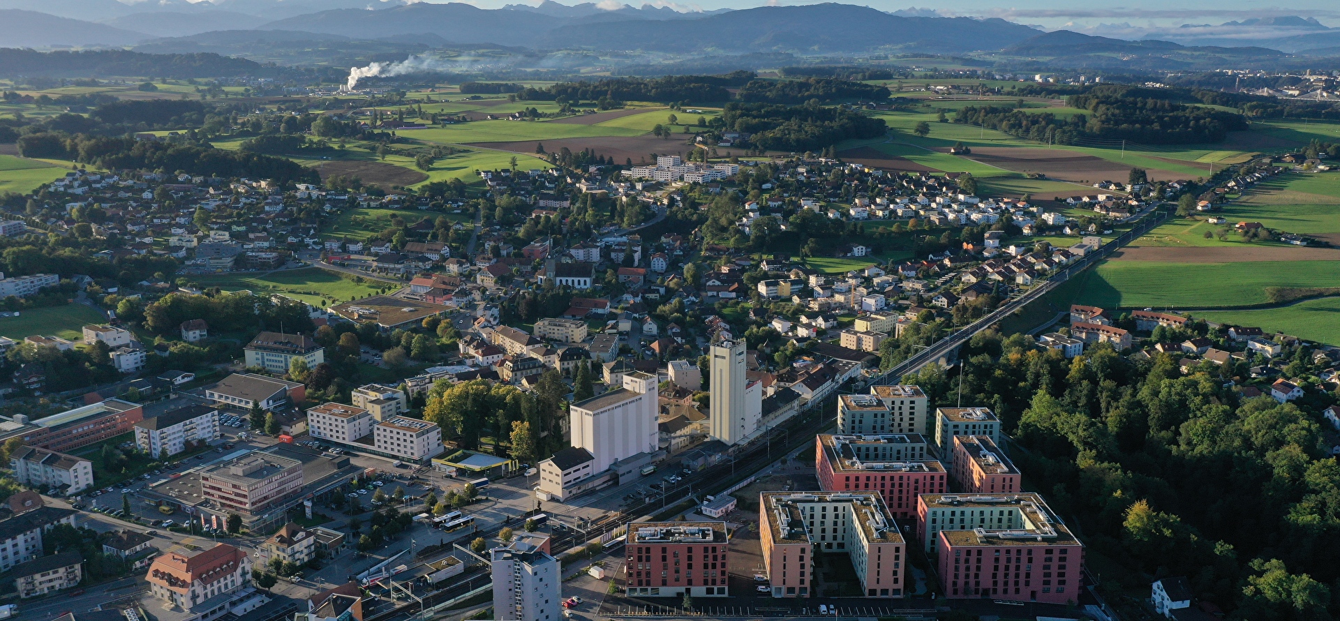 Luftbild Düdingen