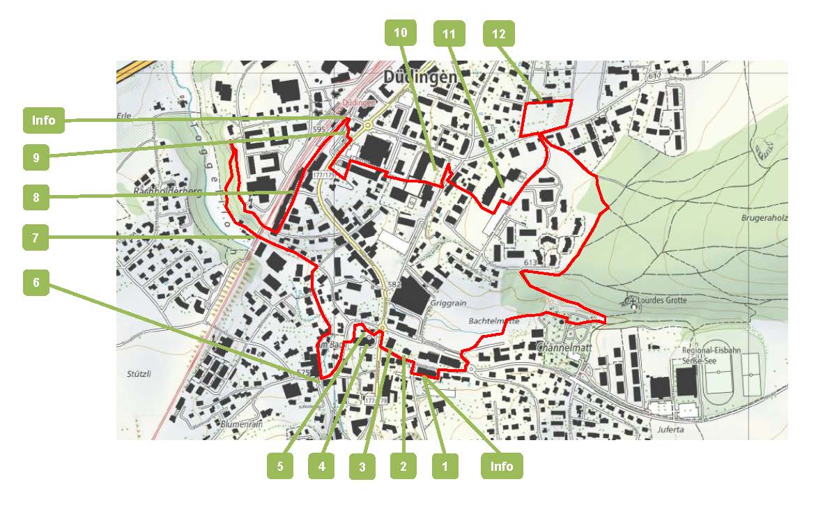 Karte Dorfrundgang
