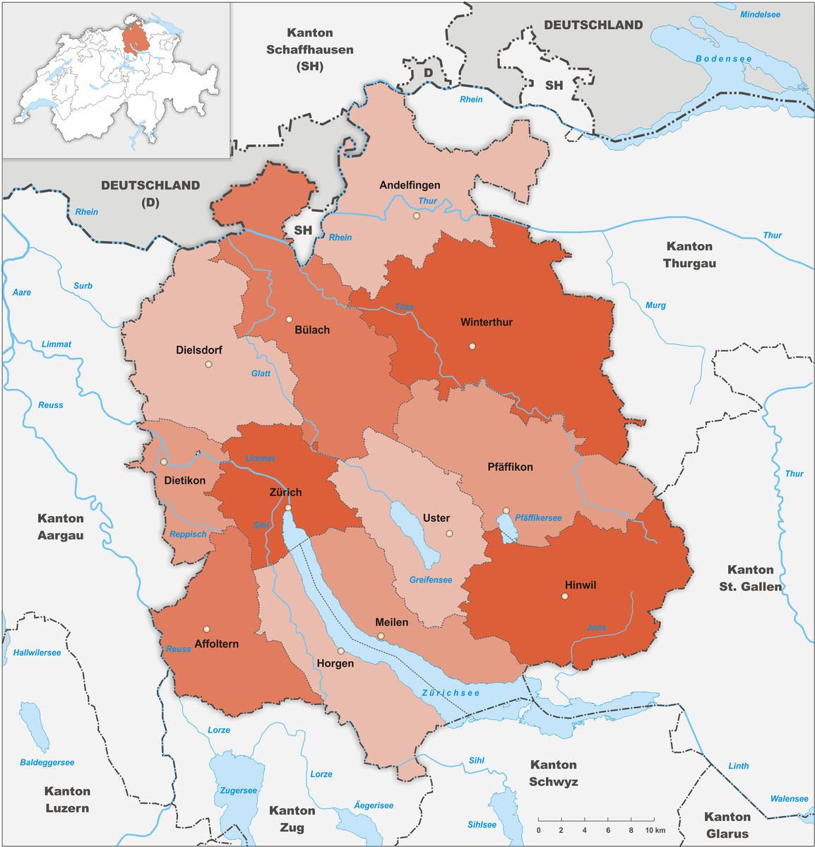 Bezirke 2010