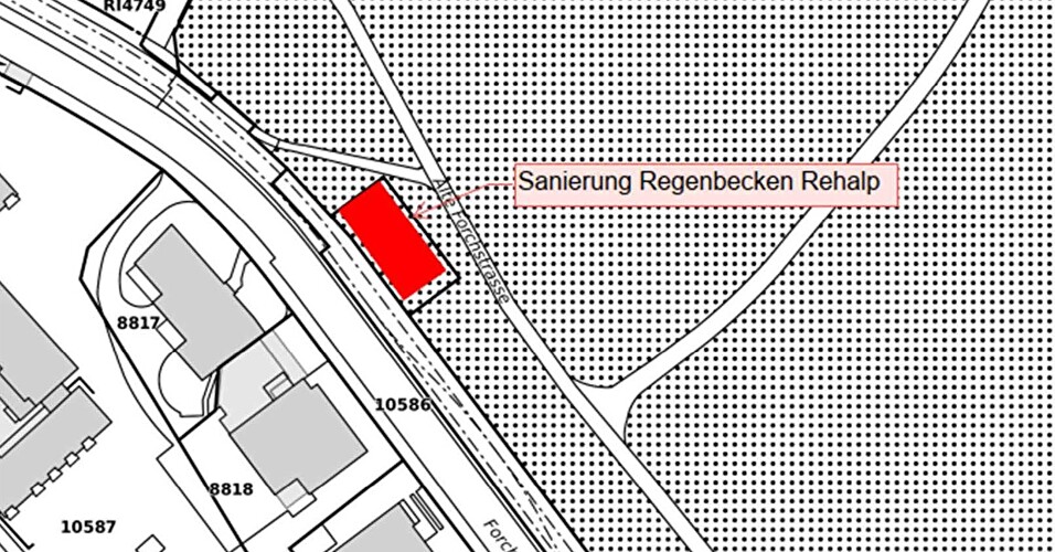 Regenbecken Rehalp