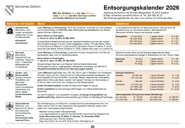 Entsorgungskalender 2026