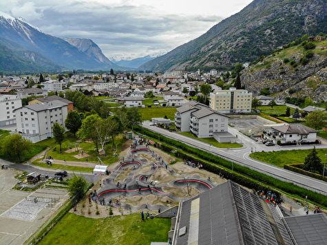 Eröffnung Pumptrack im Mai 2019 in Steg