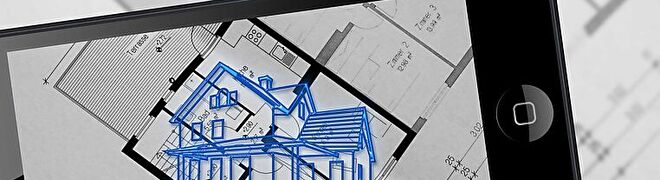 digitaler Bauplan