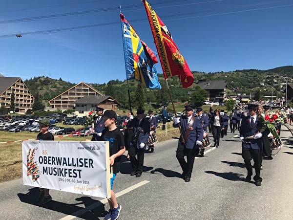 Oberwalliser Musikfest 2017 in Unterbäch
