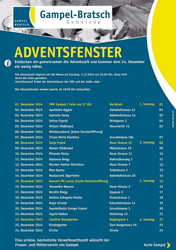 Plan Adventsfenster