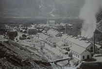 Lonza Fabrik in Gampel im Jahre 1899
