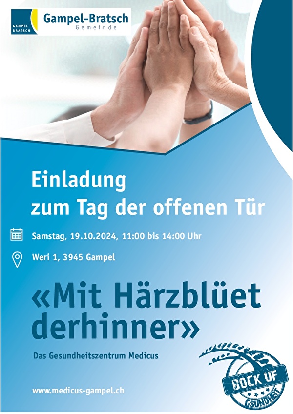 Einladung Tag der offenen Tür Gesundheitszentrum Medicus