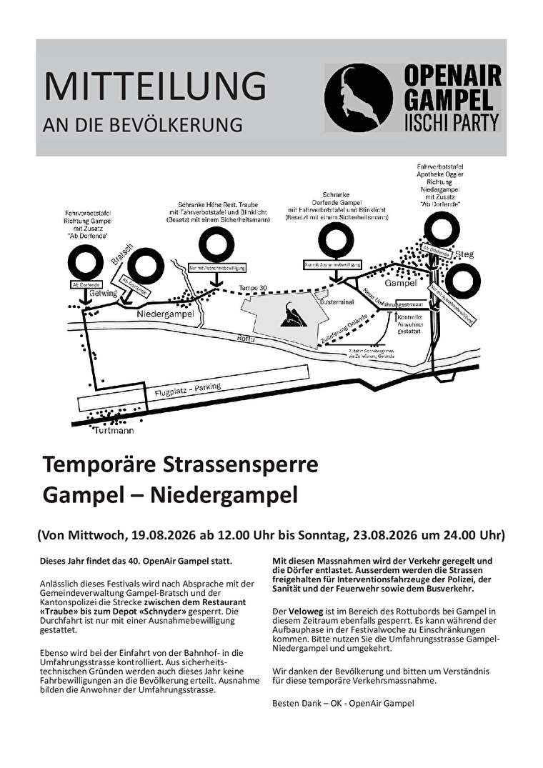 Strassensperrung