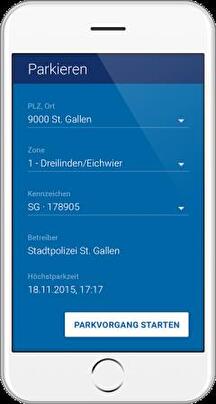 Darstellung ParkingpayApp
