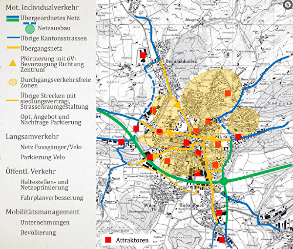 Planausschnitt Strategie Strasse