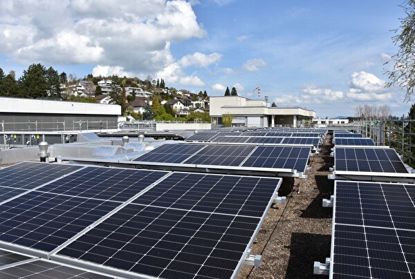 Solaranlage beim Spital Wil
